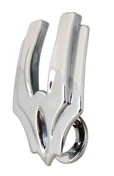 PRIGAN Chrome Eagle Wing Style Car Front Hood Bonnet Emblem Badge Ornament (ABS) (Full Chrome) - Image 3