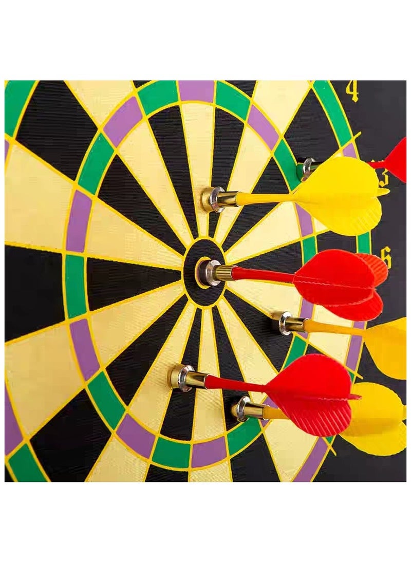 Generic 15'' Magnetic Darts Board Game 2-Sided with 6Pcs Safety Darts for Kids and Adult  - Image 5
