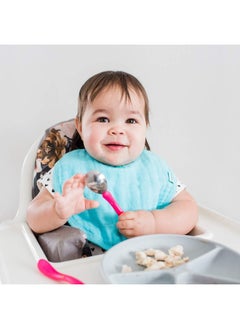green sprouts Green Sprouts Muslin Bibs Made From Organic Cotton (5 Pack)  - Image 2