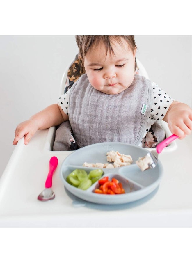 green sprouts Green Sprouts Muslin Bibs Made From Organic Cotton (5 Pack)  - Image 5