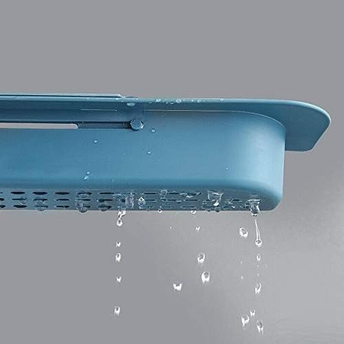 HMV MALL Plastic Long Sink Shelf Expandable Kitchen Drying Basket Rack Sink Sponge Shelf BrushSoap Drainer Rack Telescopic Sink Storage Rack - Image 3