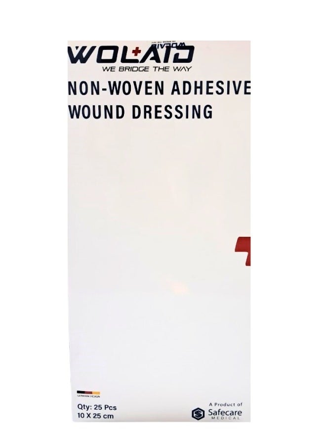 WOLAID Wolaid Non-Woven Steril Wound Dressing 10X25Cm 25S 
