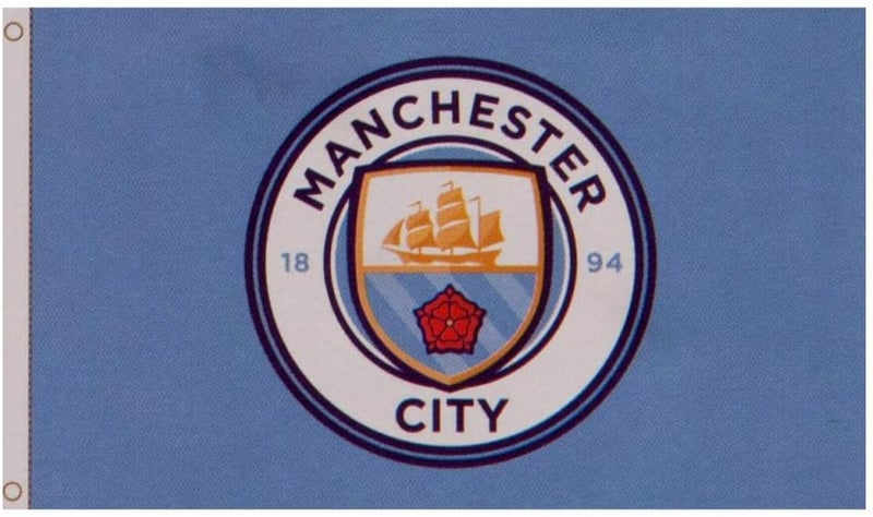 FOCO Manchester City FC Official Soccer Gift 5x3ft Crest Body Flag - Image 2