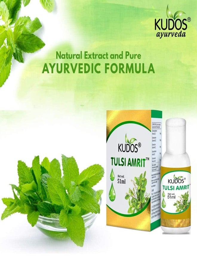 Kudos Tulsi Amrit 51 ml (Pack of 3) | Immunity Booster Tulsi Drops | Healthy Lifestyle, Pure Ayurvedic & Safe - Image 5