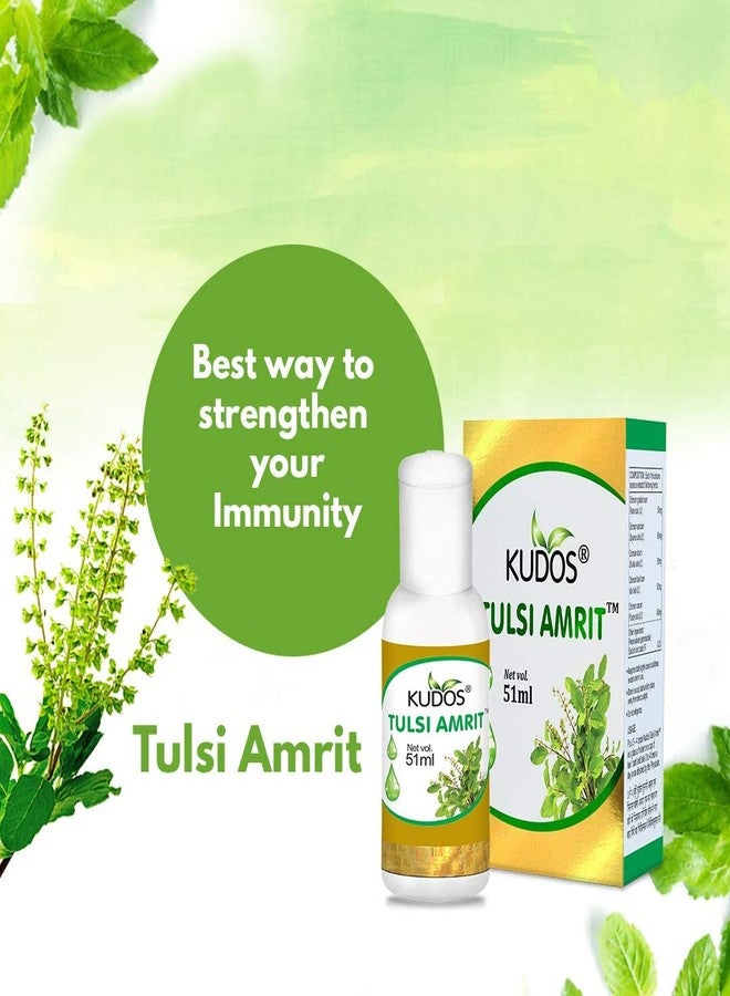 Kudos Tulsi Amrit 51 ml (Pack of 3) | Immunity Booster Tulsi Drops | Healthy Lifestyle, Pure Ayurvedic & Safe - Image 4