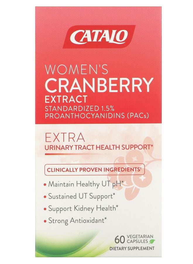 Women's Cranberry Extract 600 mg 60 Vegetarian Capsules (300 mg per Capsule)