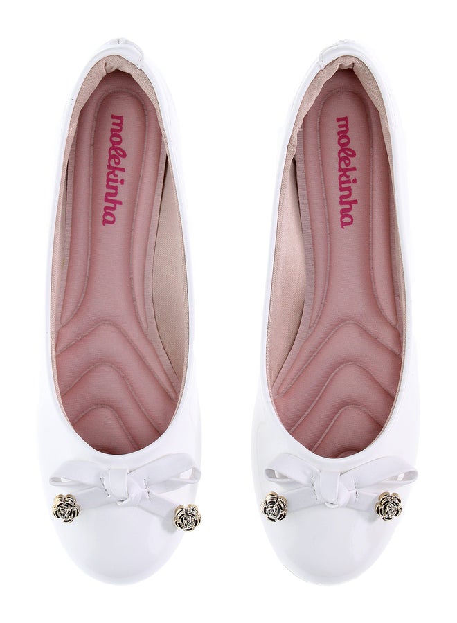 MOLEKINHA باليرينا صلبة بتفاصيل قوس - Image 2