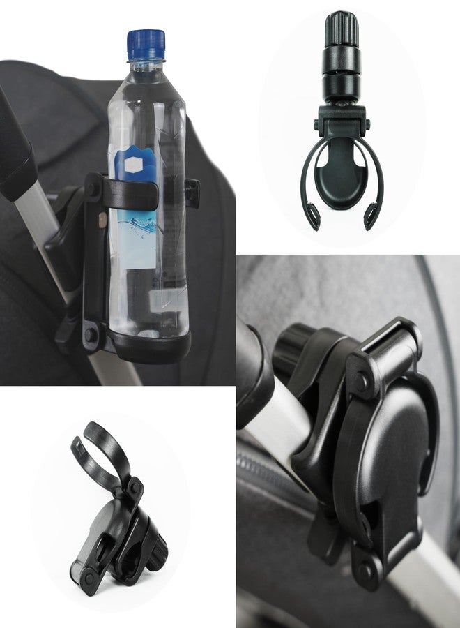 Ezkindheit Foldable Baby Stroller Parent Cup Holder, Universal Plastic Drink Holder with Anti - Slip Clamp, Suitable for Bottles, for Strollers, Outdoor Fishing, Picnics, Camping. - Image 4