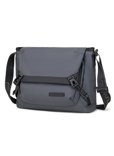 أركتيك هانتر Premium Shoulder Laptop Bag Water Resistant Polyester Unisex Shoulder Sling bag for Travel Business School College K00528 Grey
