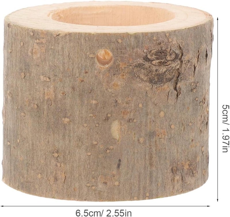 Hamster Hanging Wooden Food Bowl Small Animal Feeding Dish Wear- Chinchilla Supply Washable Feeder for Squirrels Guinea Pigs and Hedgehogs - Image 2
