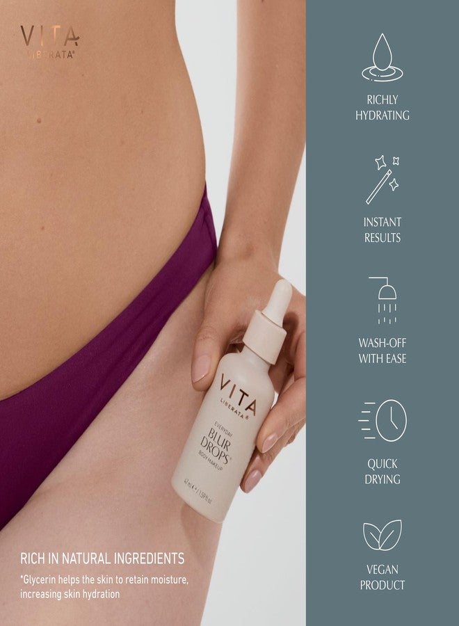 Vita Liberata قطرات فيتا ليبراتا لتفتيح الجسم اليومية متوسطة 1.59 أونصة سائلة، مكياج الجسم، قطرات تان قابلة للغسل، مقاومة للماء، لمسة جلد ساتان غير لامع - Image 4