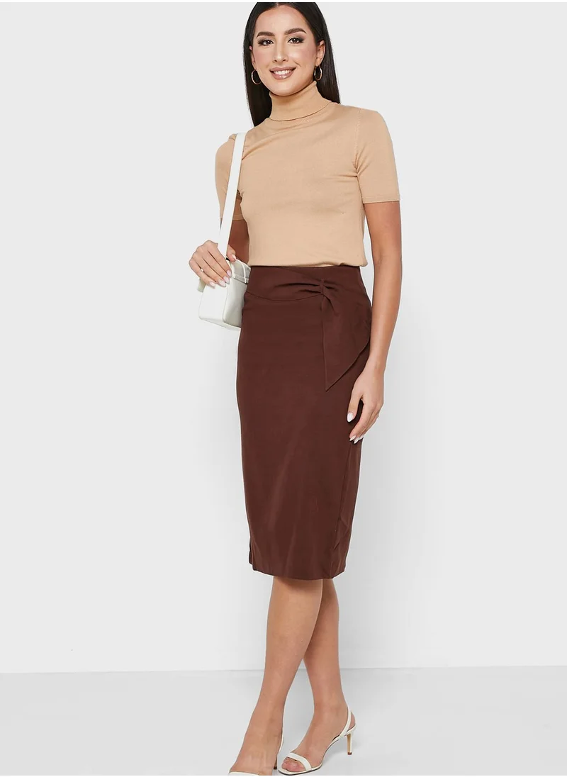 ELLA Waist Twist Detail Skirt