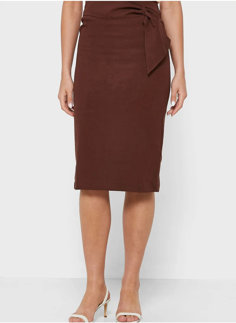 ELLA Waist Twist Detail Skirt