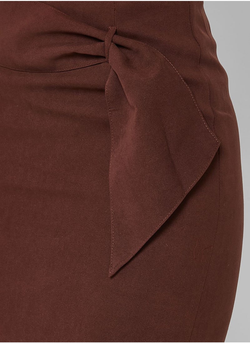 ELLA - Waist Twist Detail Skirt - Image 1
