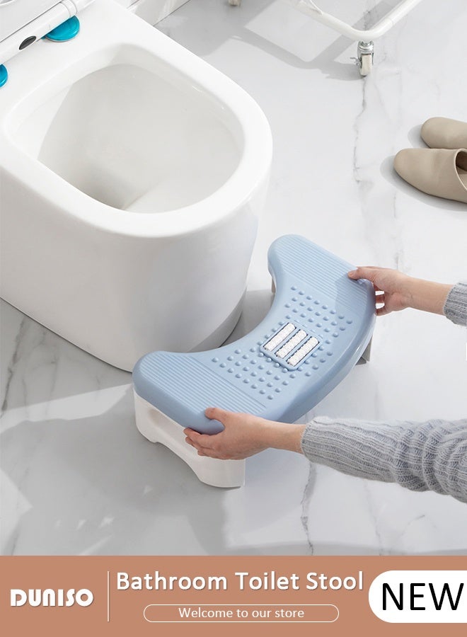 DUNISO Adjustable Toilet Stool Portable Squatty Potty Under Desk Footrest Comfortable Under Desk Foot Stool with Foot Massage Feet Stand for Stress Relief,for Home Bathroom Office  - Image 1