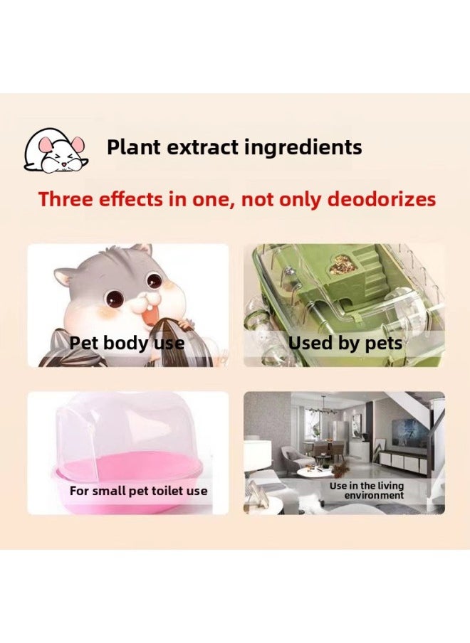 Generic - Hamster Deodorant Insect Repellent Spray Golden Bear Flea Disinfectant Cleaning Odor Removal Insect Repellent Hamster Supplies-Color:Upgraded Version Of 2 Bottles Of Insect Repellent And Deodorizing Spray [large Bottles Are More Affordable] - Image 1