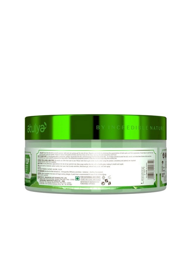 atulya Aloe Vera Gel For Soothing & Moisturizing Skin Aloe Vera Gel For Healthy Skin Gel For Reducing Fine Lines & Wrinkles Paraben & Sulphate Free All Skin Types - Image 2