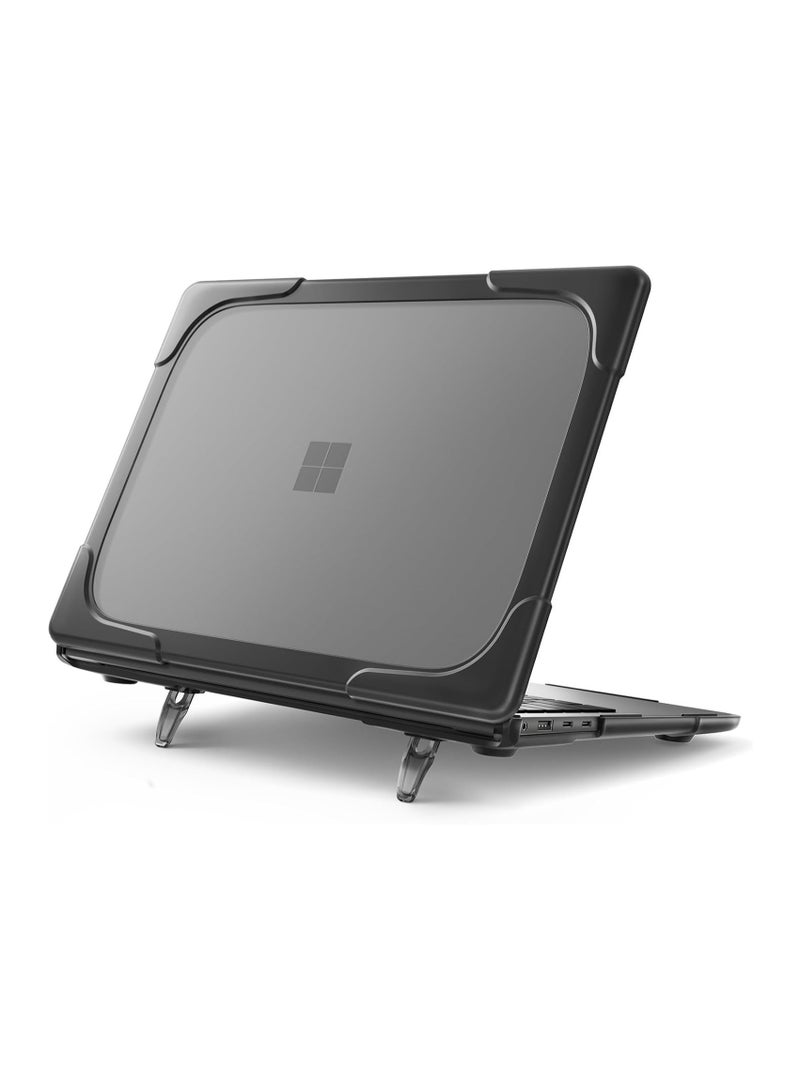 general Heavy Duty Case Compatible with Microsoft Surface Laptop 7 13.8-inch (2024) with Folding Stand, Frosted Brushed Cooling Case - Shock Resistant Stylish and Durable Protective Case - Image 1