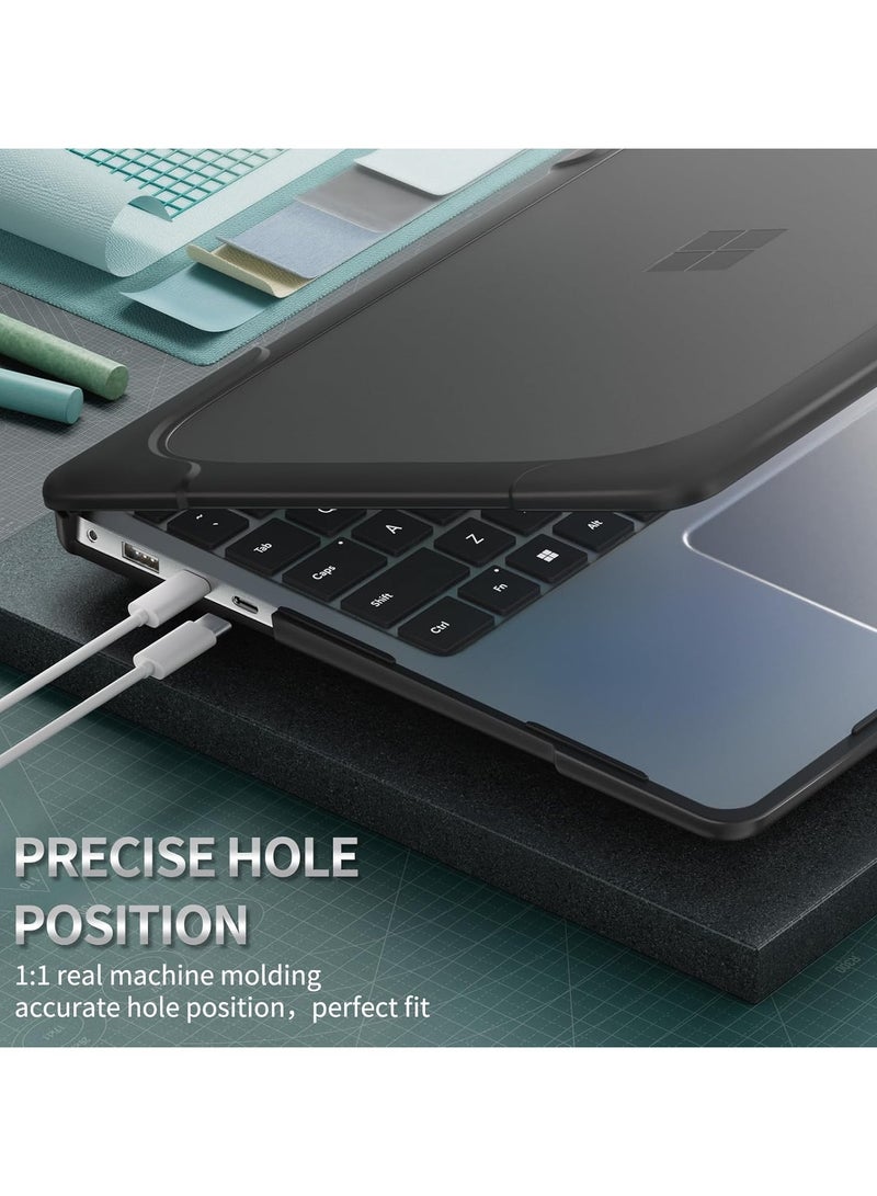 general Heavy Duty Case Compatible with Microsoft Surface Laptop 7 13.8-inch (2024) with Folding Stand, Frosted Brushed Cooling Case - Shock Resistant Stylish and Durable Protective Case - Image 4