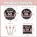 Rakuto 50th Birthday Party Plates 96PCS 50 Year Old Birthday Party Decorations Supplies for Her Rose Gold Tableware Plates Napkins Forks Supplies Women 24 Guests - Image 4