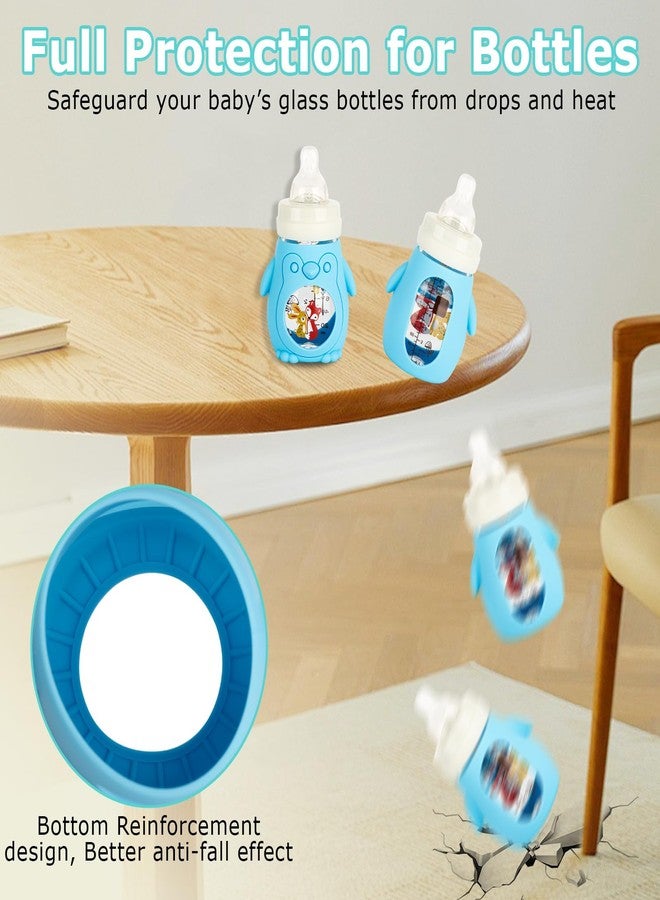 joyfeed 3 Pack Silicone Sleeves for Mam Baby Bottles 6oz,Anti Breakage Baby Bottle Holder Compatible with MAM Glass Baby Bottle. - Image 2