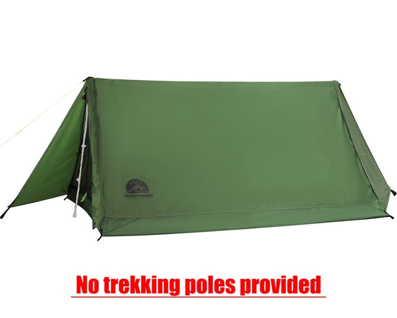 Underwood Aggregator 2-Person Trekking Pole Tent for Backpacking - 1.0 Ultralight A-Frame Backpacking Tent, Two Person Waterproof Hiking Tent for Camping, Lightweight Camping Tent for Scouts, Trekker (No Poles) - Image 2