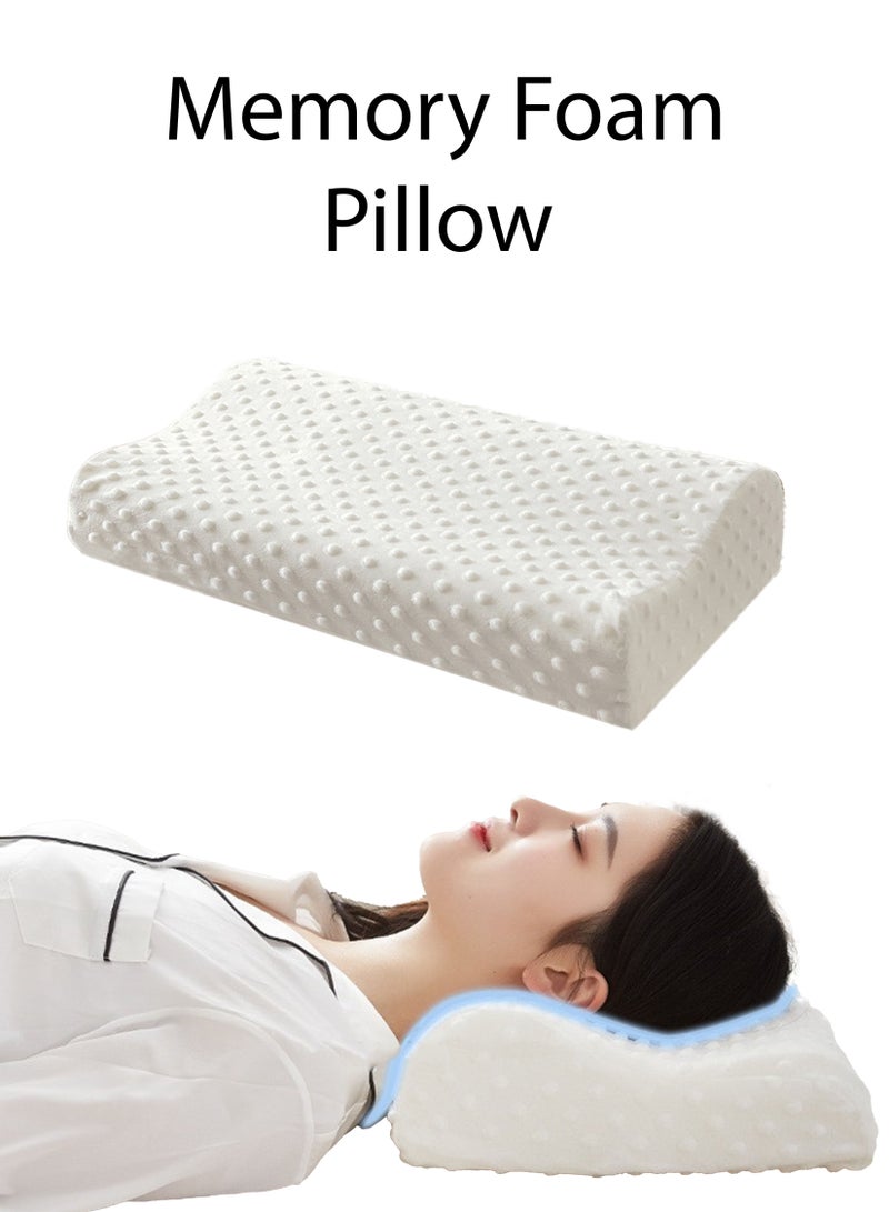 Cervical Orthopaedic Memory Foam Technology Ergonomic Contour Medical Pillow For Sleep Comfort Premium Quality Neck Support and Shoulder Pain Relief With Washable Cover  - Image 1