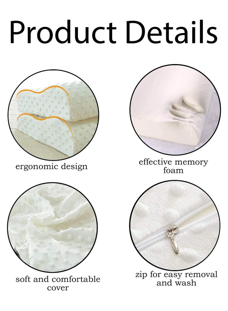 Cervical Orthopaedic Memory Foam Technology Ergonomic Contour Medical Pillow For Sleep Comfort Premium Quality Neck Support and Shoulder Pain Relief With Washable Cover  - Image 3