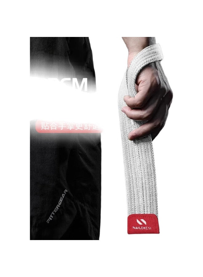 Nailekesi N Resistance Band, Deadlift Fitness Training, Weightlifting Grip Band, Rowing Hand Guard, Pull-Up Wrist Support, Cotton Version, Two-Pack - Image 2