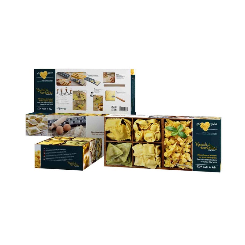 Eppicotispai 8-Piece Raviolli and Tortellini Starter Set, Cream - Image 5