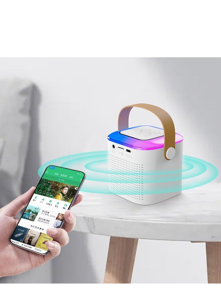 GULFLINK Portable Bluetooth Speaker With Microphone Set White - Image 2