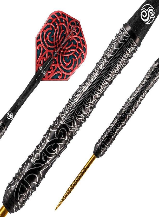Shot! Darts Warrior Kapene Steel Tip Dart Set 90% Tungsten Barrels 24gm - Image 2