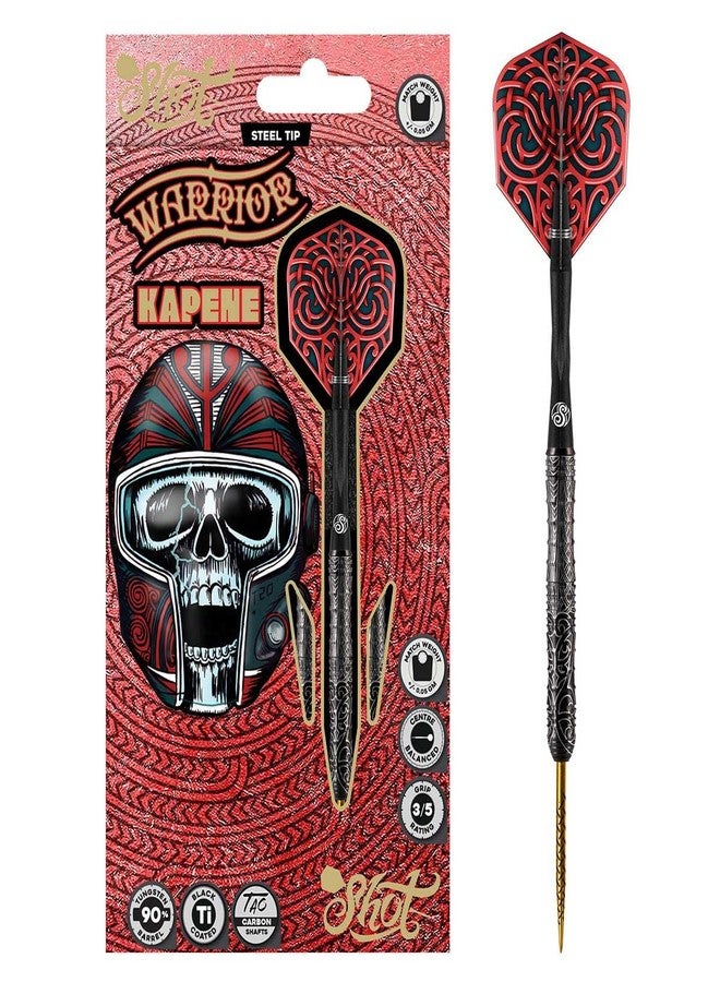 Shot! Darts Warrior Kapene Steel Tip Dart Set 90% Tungsten Barrels 24gm - Image 3
