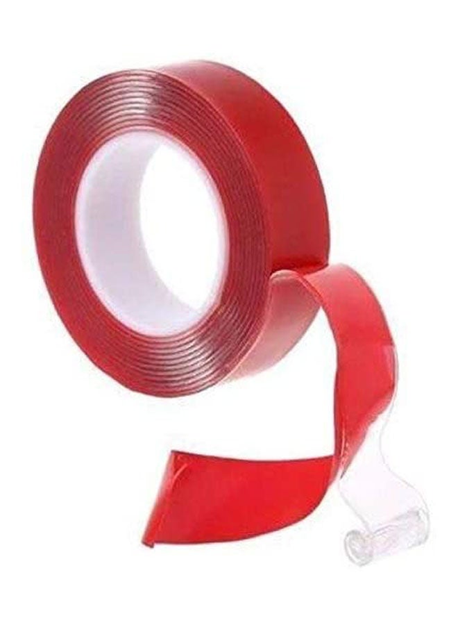 Double Sided Adhesive Tape High Strength Acrylic Gel Transparent Car Fix Red