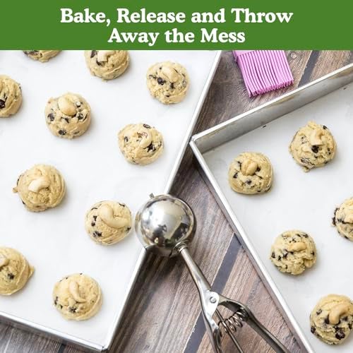 Regency Wraps Parchment Paper For Non-Stick Cooking and Baking, Lining Cookie Sheets, Cake Pans, Air Fryer and Microwave safe, Greaseproof, white, 30ft Roll (pack of 1) - Image 3