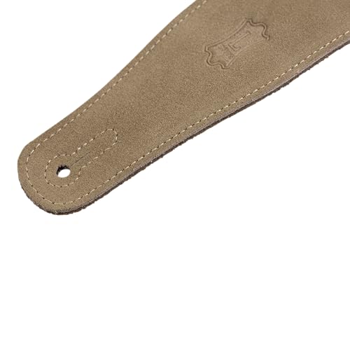 Levy's MS26 2.5" Hand-brushed Suede Guitar Strap, Sand - Image 3