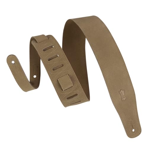 Levy's MS26 2.5" Hand-brushed Suede Guitar Strap, Sand - Image 1