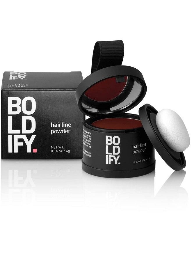 Boldify Hairline Powder Instantly Conceals Hair Loss Root Touch Up Hair Powder Hair Toppers For Women & Men Hair Fibers For Thinning Hair Root Cover Up Stainproof 48 Hour Formula (Dark Auburn)  - Image 2