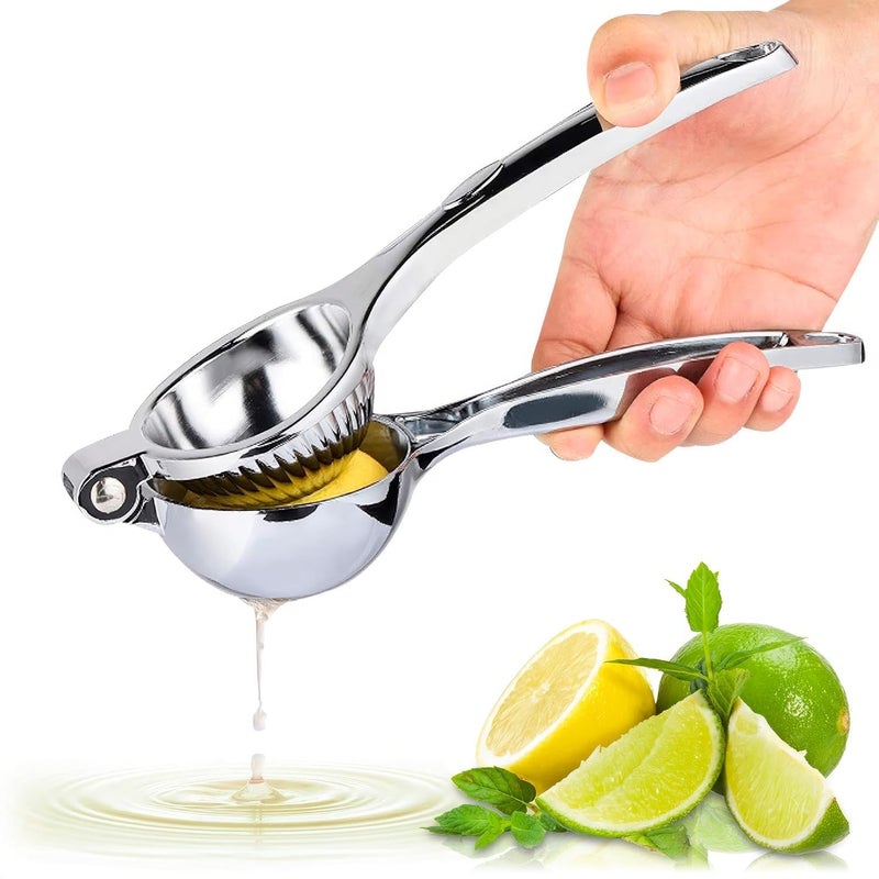 LEGLO Lemon Squeezer Manual Citrus Juicer-Professional Stainless Steel Lemon Juicer with Ergonomic Handle and Threaded Groove for Fruit Juice - Image 1