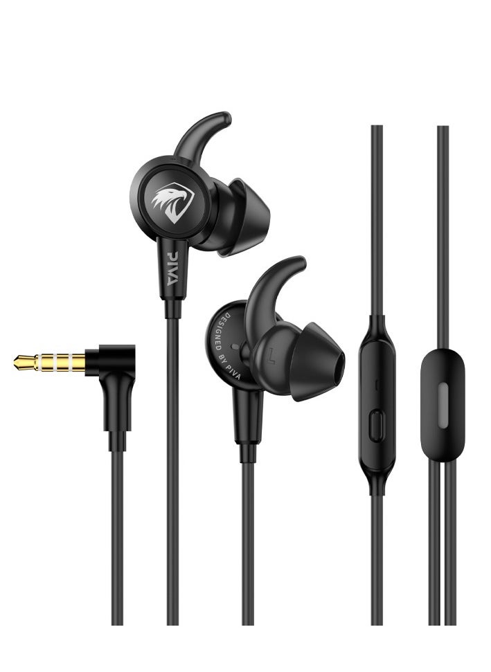 piva - Beva S6-H Wired Surround Gaming Headset Built-in Sound Card RGB Lighting for Fun Use Multi-directional Microphone Comfortable for Ear and Skin with AUX Elbow Cable (Screw) - Image 1