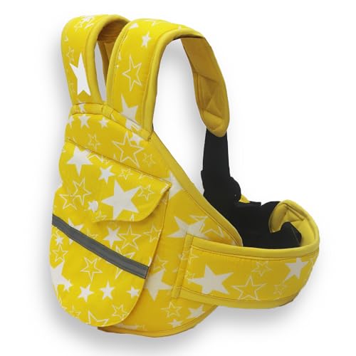 Kradyl Kroft Scooter Safety Belt | Two Wheeler Child Safety Seat Belt (Yellow Star) - Image 3