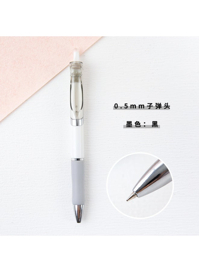 HELPS Creative Candy Color Press Gel Pen Wind Boxed High Color Value Quick Drying Black Brush Question Pen K35 Learning Stationery - Image 1