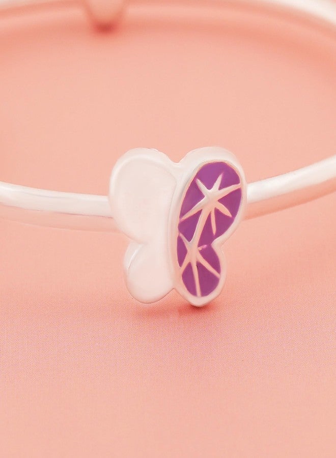 Silver Chest 925 Sterling Silver Baby Bangles Pair | Adjustable Silver Kids Bangles with Butterfly Design for Boys & Girls | Hallmarked Gift for Infants & Toddlers | Baby Bracelet | Age : 0 to 5 Years - Image 4