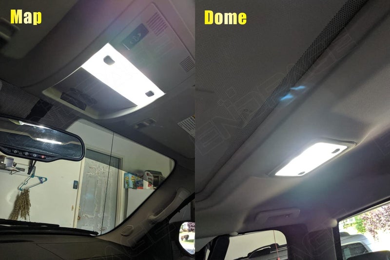 ENDPAGE 12-Pieces White Interior LED Light Kit for Chevrolet Silverado/GMC Sierra 2007 2008 2009 2010 2011 2012 2013 Interior LED Lighting Package + Cargo Lights, License Plate Lights, Install Tool - Image 4
