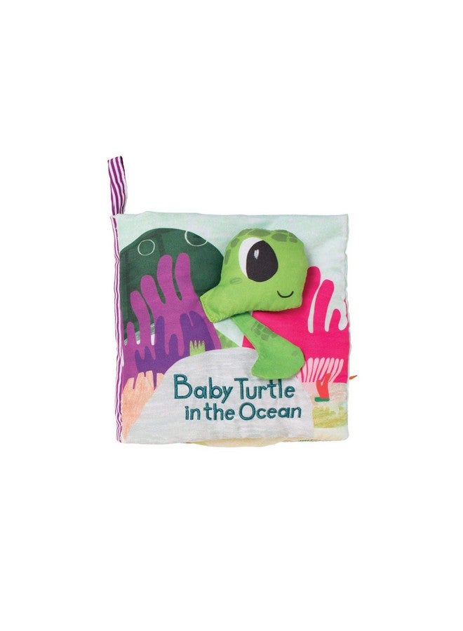 Manhattan Toy Manhattan Toy What's Outside Sea-Themed Soft Baby Activity Book with Rattle - Image 1