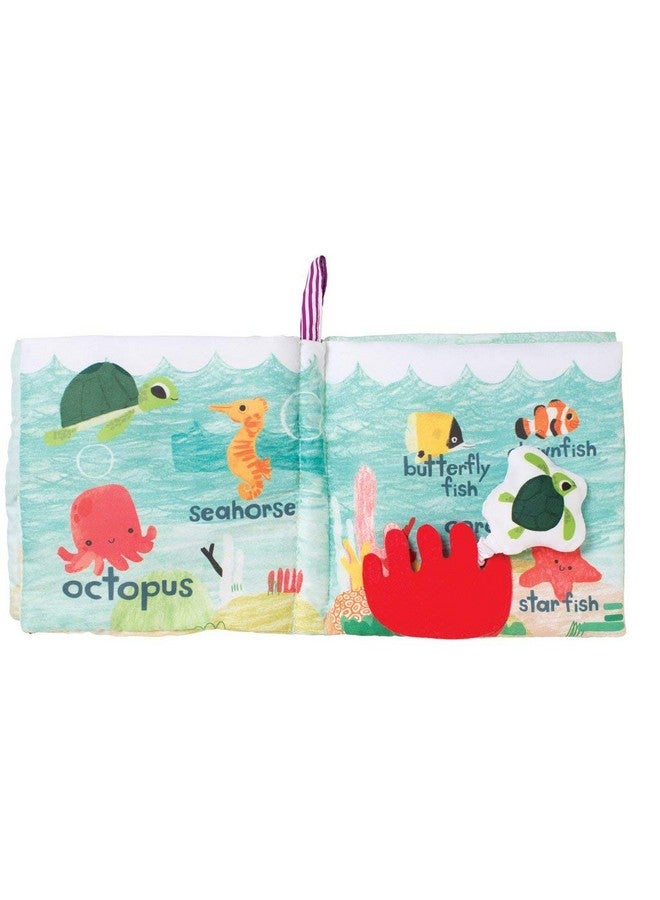 Manhattan Toy Manhattan Toy What's Outside Sea-Themed Soft Baby Activity Book with Rattle - Image 2