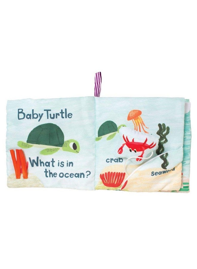 Manhattan Toy Manhattan Toy What's Outside Sea-Themed Soft Baby Activity Book with Rattle - Image 3