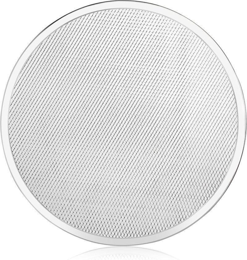 New Star Foodservice 50974 Restaurant-Grade Aluminum Pizza Baking Screen, Seamless, 16-Inch, Pack of 6 - Image 1
