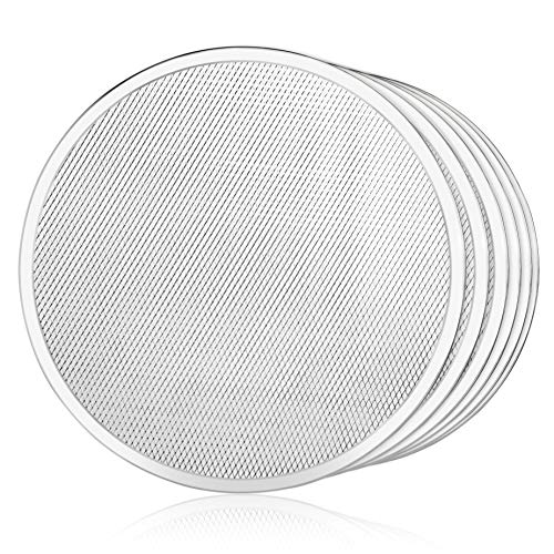 New Star Foodservice 50974 Restaurant-Grade Aluminum Pizza Baking Screen, Seamless, 16-Inch, Pack of 6 - Image 2