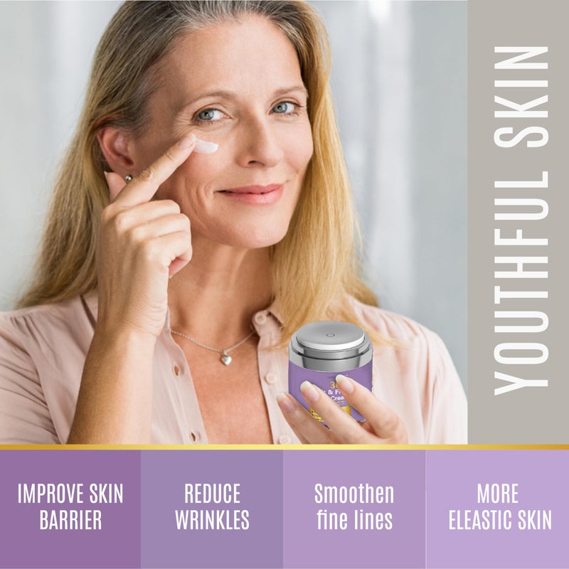 Dermaxgen 30% Lift & Firm Peptide Cream for Face - Organic Anti Aging Firming Cream for Wrinkles and Fine lines - Hydrating Formula with Matrixyl for Skin Firmness and Barrier Repair - 1.7 Fl Oz /50ML - Image 4